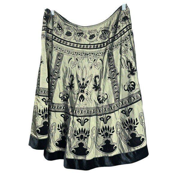 Dressbarn Collection XL Velvet Burnout Skirt Plus Size WhimsiGoth Maxi Y2K - Picture 4 of 5